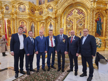 25 декабря Руководство приняло участие в освящение храма равноапостольных Мефодия и Кирилла в Ростокине г. Москвы.